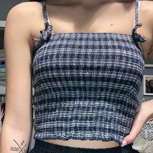 Plaid crop top